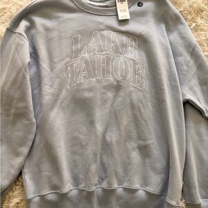 Hollister Lake Tahoe Blue Women’s Oversized Crewneck